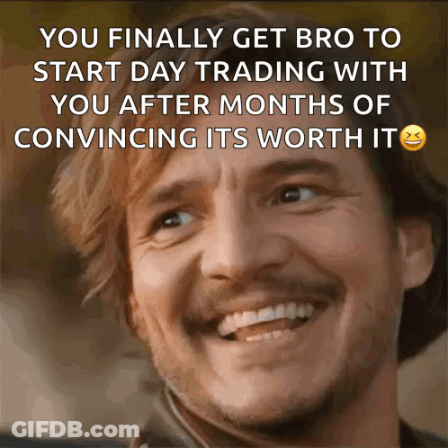 A Man With A Beard And Mustache Is Smiling And Says You Finally Get Bro GIF