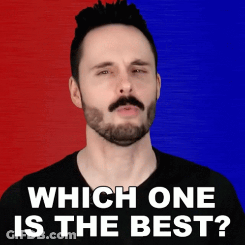 Bearded Man Asking Which One Is Best GIF