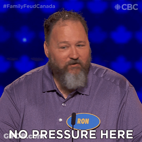 A Man With A Beard And Name Tag That Says Ron GIF