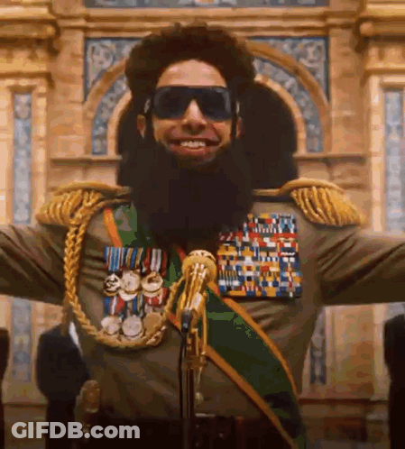 Man With Beard And Sunglasses Standing At Microphone GIF