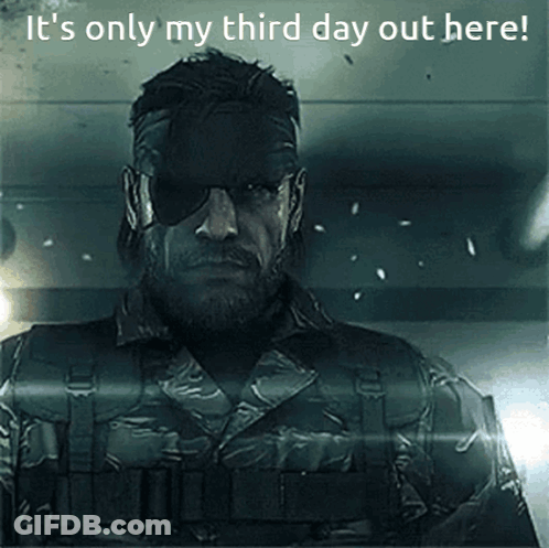 A Man With A Beard And Sunglasses Says It 'S Only My Third Day Out Here .. GIF