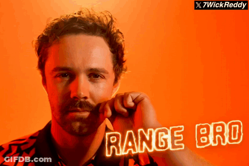 A Man With A Beard And The Name Range Bro Written On It GIF