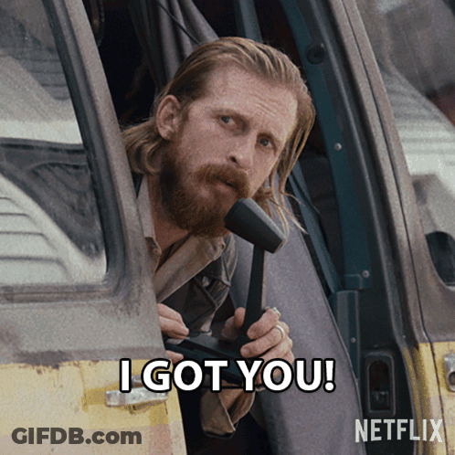 A Man With A Beard Holds A Hammer And Says I Got You GIF