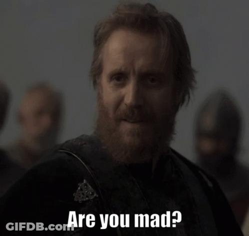 A Man With A Beard Is Asking If He Is Mad GIF
