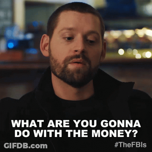 Man With Beard Asking What Are You Gonna Do With The Money GIF