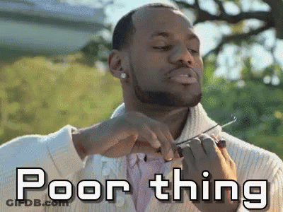 A Man With A Beard Is Being Shaved With A Pair Of Scissors With The Words Poor Thing Written On The Bottom GIF