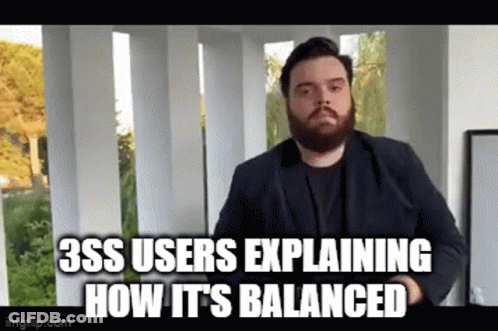 A Man With A Beard Is Explaining How It 'S Balanced . GIF