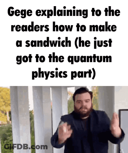 A Man With A Beard Is Explaining To The Readers How To Make A Sandwich . GIF