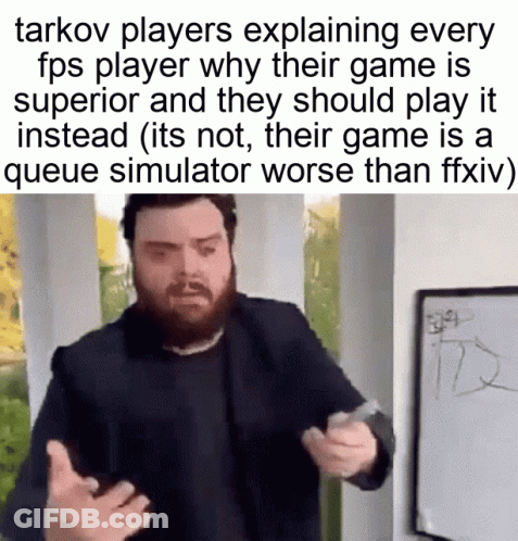 A Man With A Beard Is Explaining Why His Game Is Superior GIF