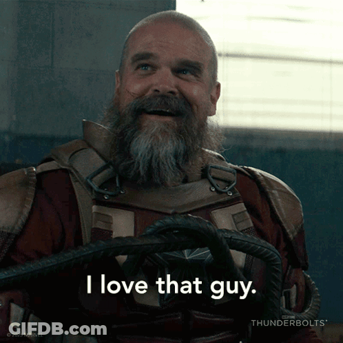Man With Beard Holding Rope I Love That Guy GIF