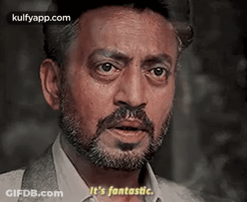 A Man With A Beard Is Making A Face And Saying `` It 'S Fantastic '' . GIF