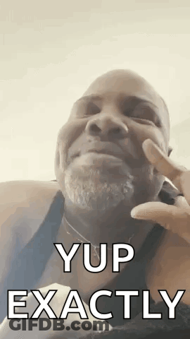 A Man With A Beard Is Making A Face And Says Yup Exactly GIF
