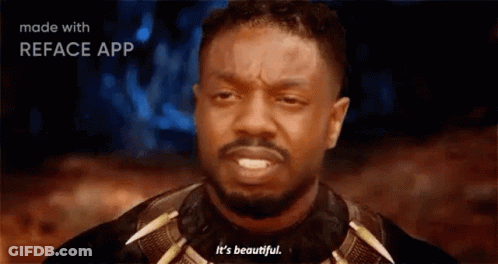 A Man With A Beard Is Making A Funny Face And Saying It 'S Beautiful . GIF