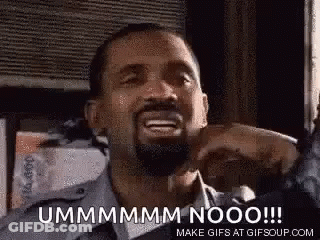 A Man With A Beard Is Making A Funny Face And Saying Ummmmm Nooo ! GIF