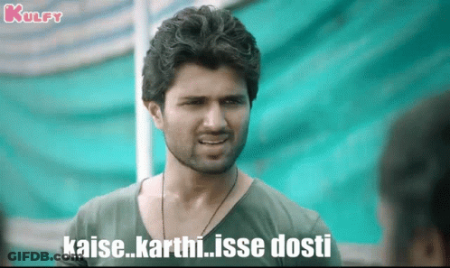 A Man With A Beard Is Making A Funny Face And Says Kaise Karthi Isse Dosti GIF