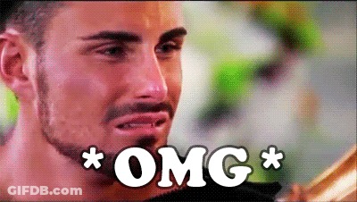 A Man With A Beard Is Making A Funny Face And The Words OMG Are Written Above Him GIF