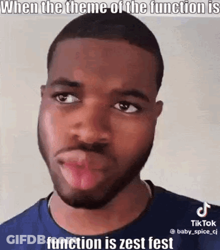 A Man With A Beard Is Making A Funny Face While Making A Funny Face . GIF