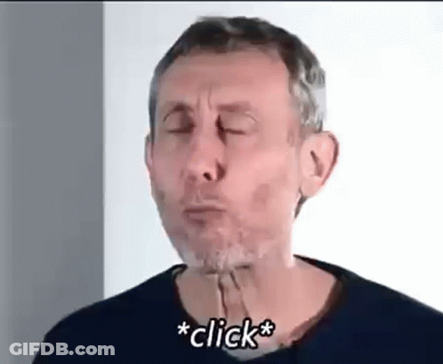 A Man With A Beard Is Making A Funny Face With His Eyes Closed And A Hand On His Chin . GIF