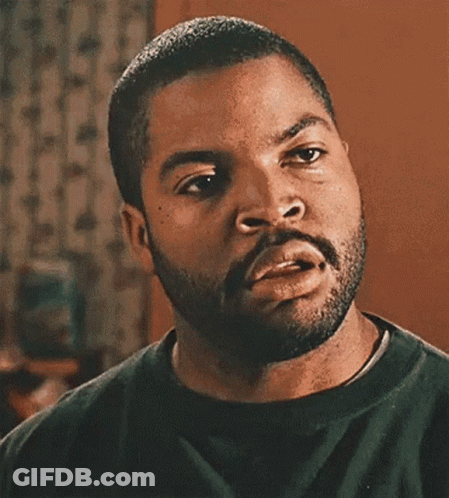 A Man With A Beard Is Making A Funny Face With His Mouth Open GIF
