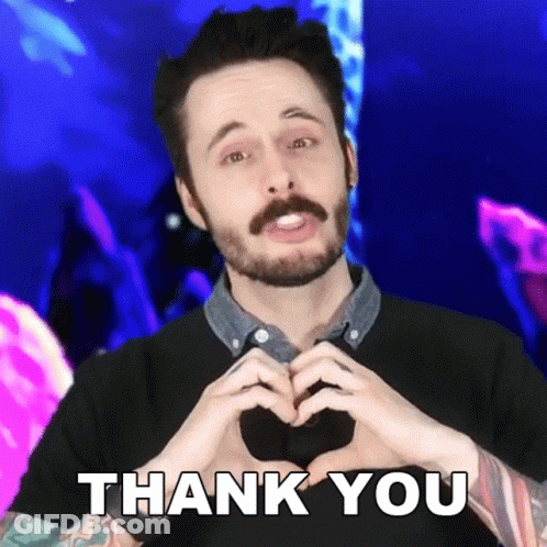 Bearded Man Making Heart Shape With Hands GIF