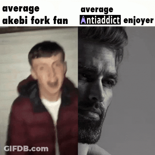 Bearded Man Next To Meme About Average Akibi Fork Fan GIF