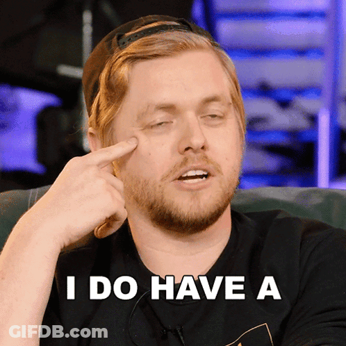Bearded Man Pointing At Face With I Do Have A GIF
