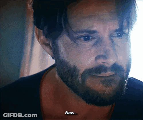 A Man With A Beard Is Saying Now GIF