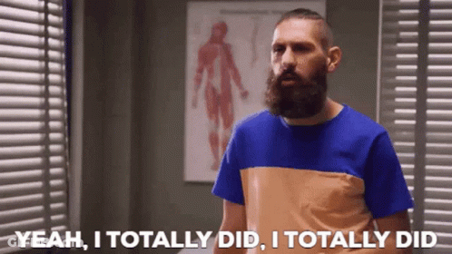 Man With Beard Saying Yeah I Totally Did GIF