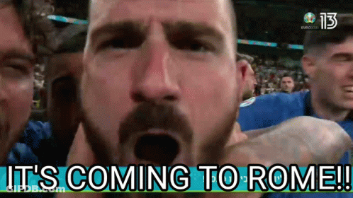 A Man With A Beard Is Screaming And Says It 'S Coming To Rome ! GIF