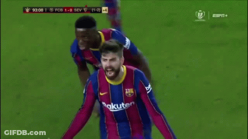 A Man With A Beard Is Screaming In Front Of A Soccer Field GIF