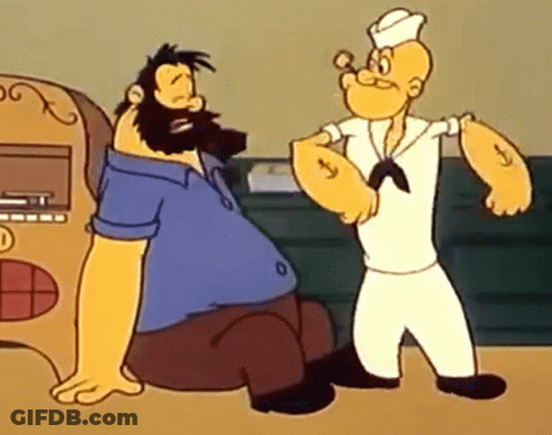 A Man With A Beard Is Sitting Next To A Man With A Sailor Hat GIF