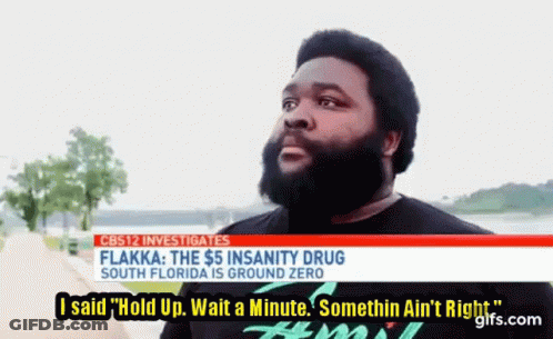 A Man With A Beard Is Standing In Front Of A Cbs 12 News Report . GIF