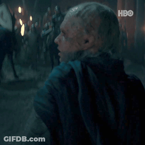 A Man With A Beard Is Standing In Front Of A Crowd Of People With Hbo Written On The Bottom Right GIF
