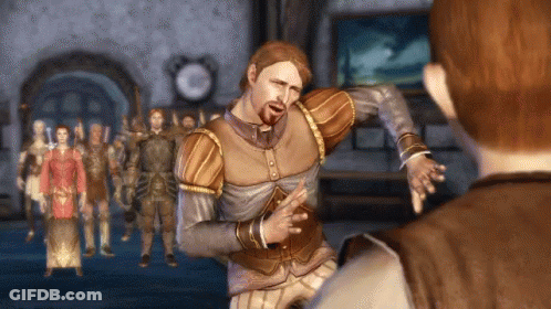 A Man With A Beard Is Standing In Front Of A Group Of Men GIF