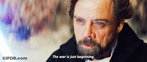 A Man With A Beard Is Talking About The War GIF