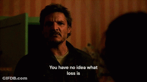 A Man With A Beard Is Talking To Another Man And Says You Have No Idea What Loss Is GIF