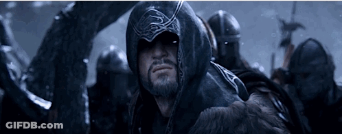 Man With Beard Wearing Black Hooded Jacket GIF