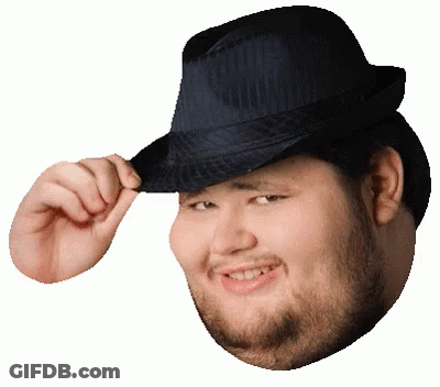A Man With A Beard Is Wearing A Hat And Smiling GIF
