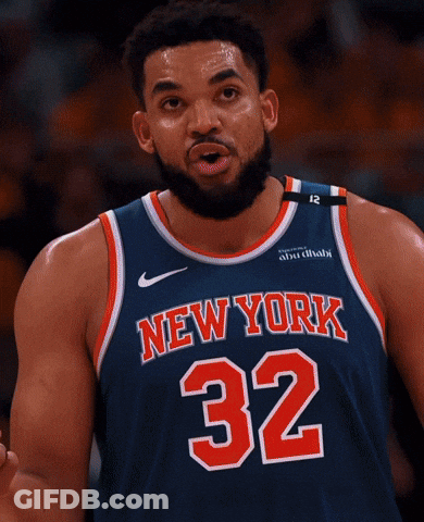 A Man With A Beard Is Wearing A Jersey That Says New York 32 GIF