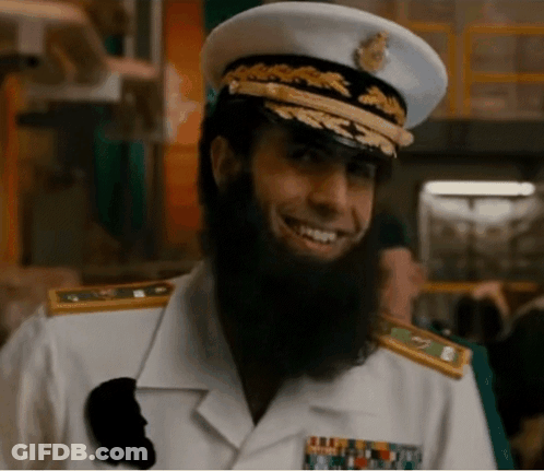 Man With Beard In Military Uniform Smiling GIF