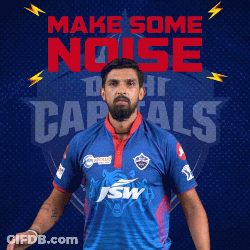 A Man With A Beard Is Wearing A Shirt That Says Make Some Noise On It GIF