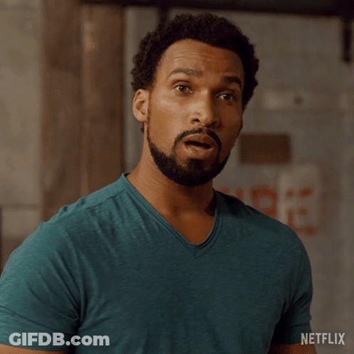 A Man With A Beard Is Wearing A T-Shirt That Says Ohhh GIF