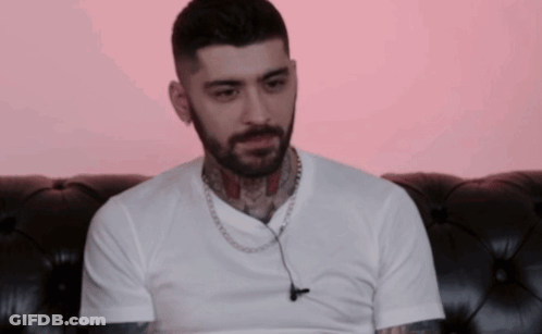 A Man With A Beard Is Wearing A White Shirt GIF