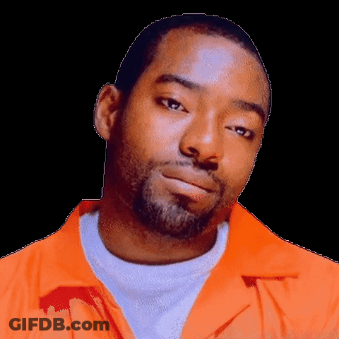 A Man With A Beard Is Wearing An Orange Jacket GIF
