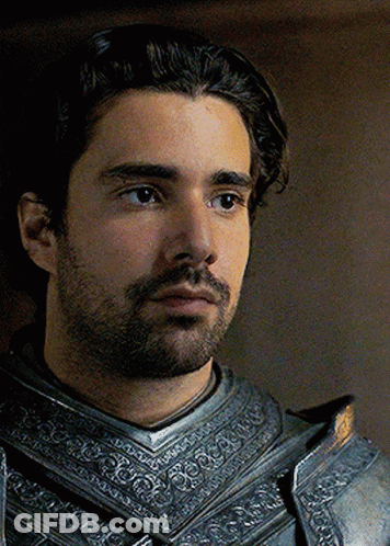 A Man With A Beard Is Wearing Armor GIF