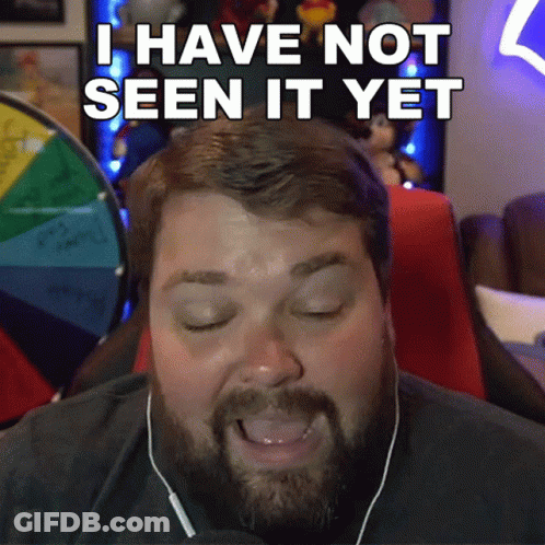 A Man With A Beard Is Wearing Headphones And Says I Have Not Seen It Yet GIF
