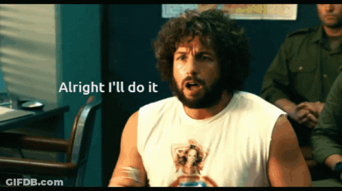 A Man With A Beard Says Alright I 'Ll Do It In Front Of A Map GIF