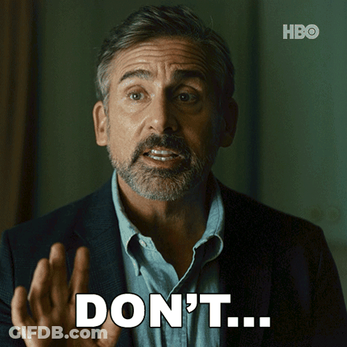 A Man With A Beard Says " Do N't " In Front Of A Hbo Logo GIF