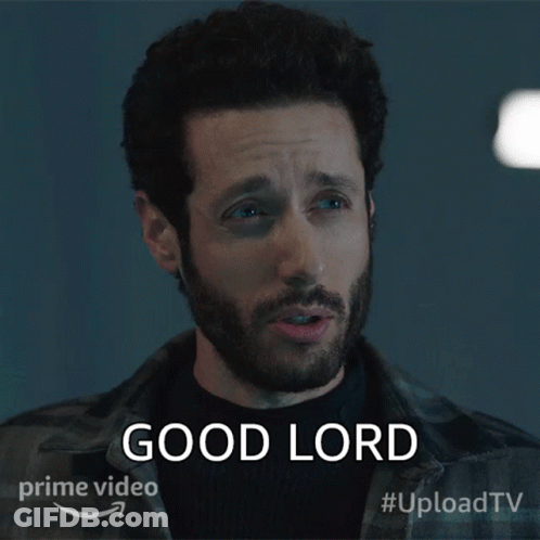 A Man With A Beard Says Good Lord GIF