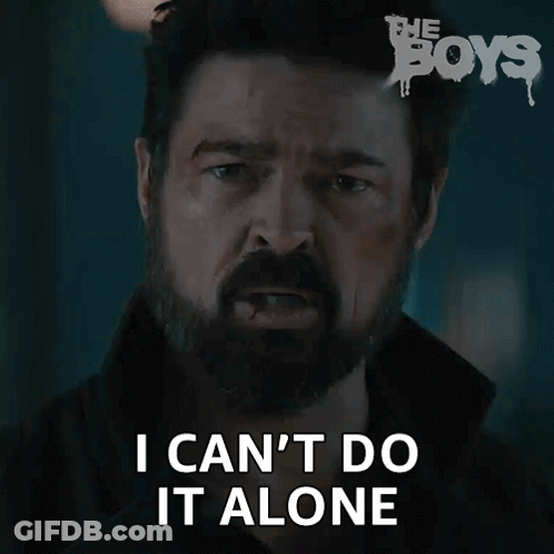 A Man With A Beard Says I Can T Do It Alone GIF